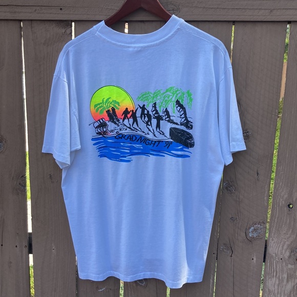 Vintage Hanes 50/50 Grad Night 1991 Shirt - Picture 4 of 4